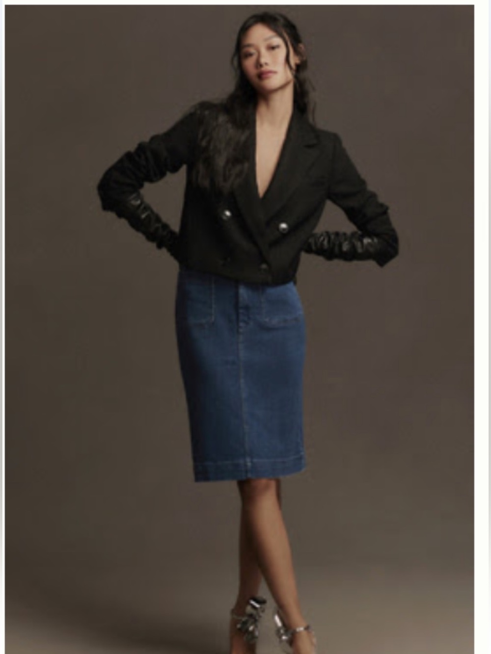Anthropologie: The Colette Skirt. Maeve Denim Size Small.